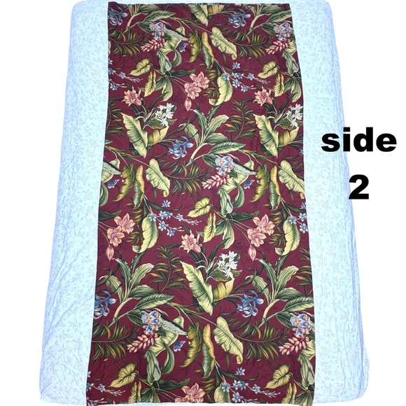 shower curtain WAVERLY cotton 70x72 traditional floral tropical multicolor - Picture 6 of 12